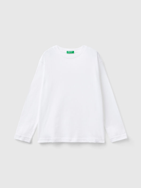 T-shirt de gola redonda algodão  Menino