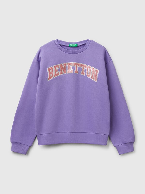 Sweat com estampa glitter Menina