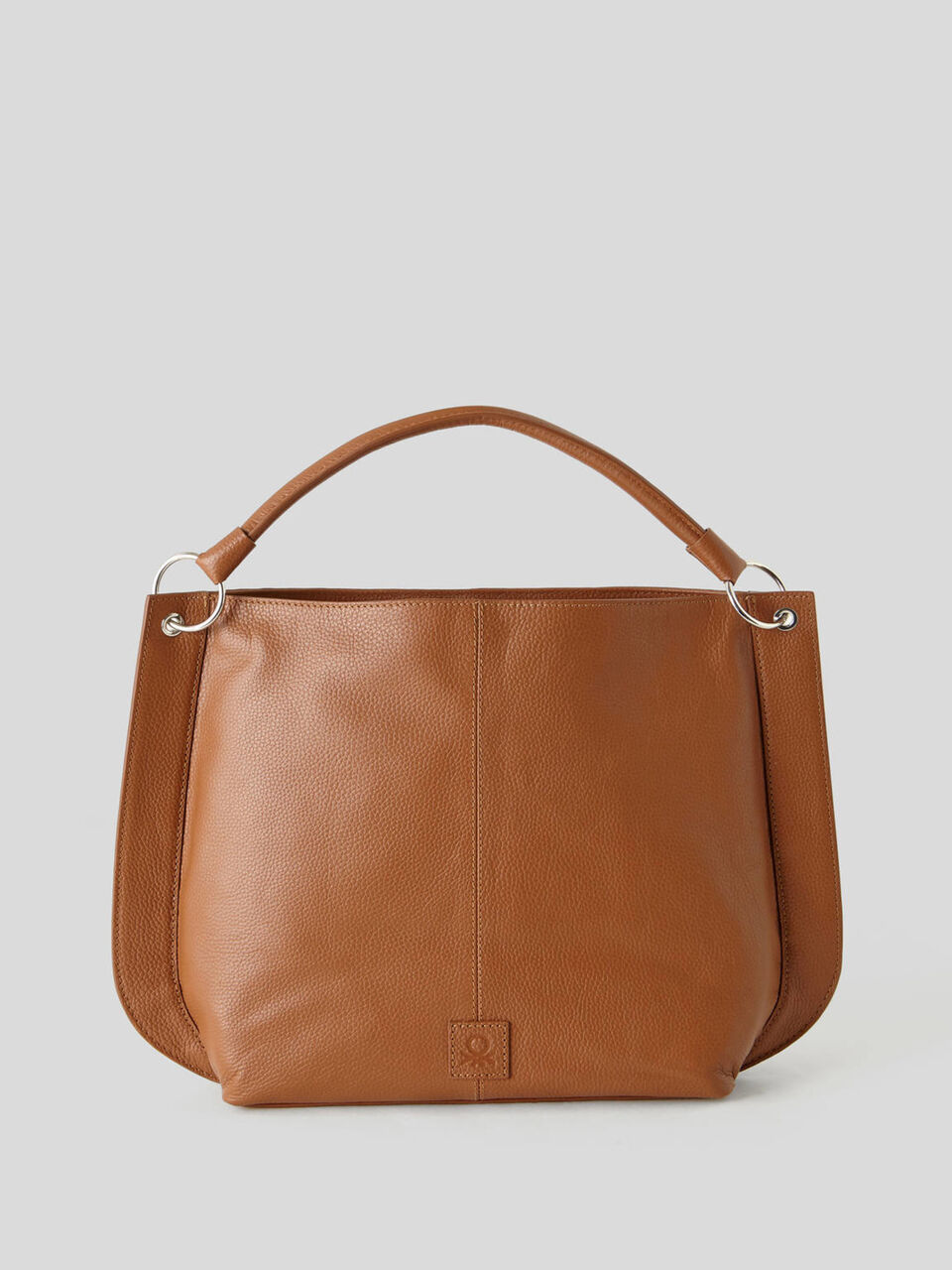 Bolsa hobo em pele verdadeira image number null