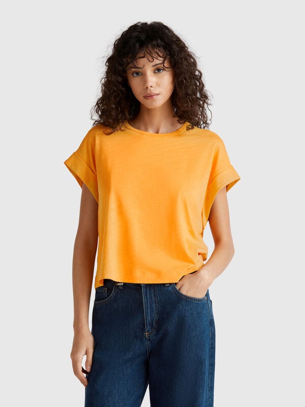 T-shirt boxy fit Mulher