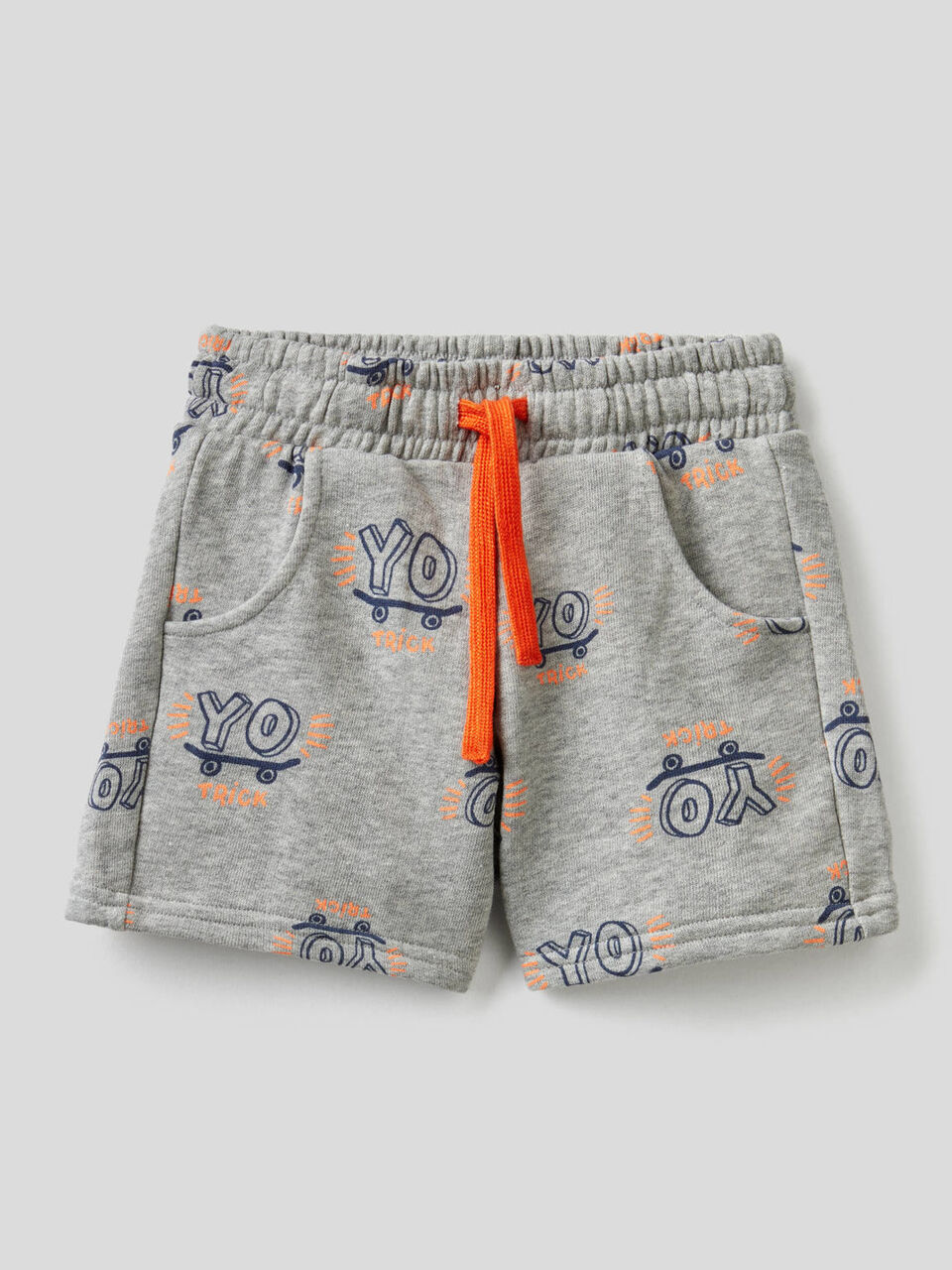 Bermudas em felpo de 100% algodão image number 1