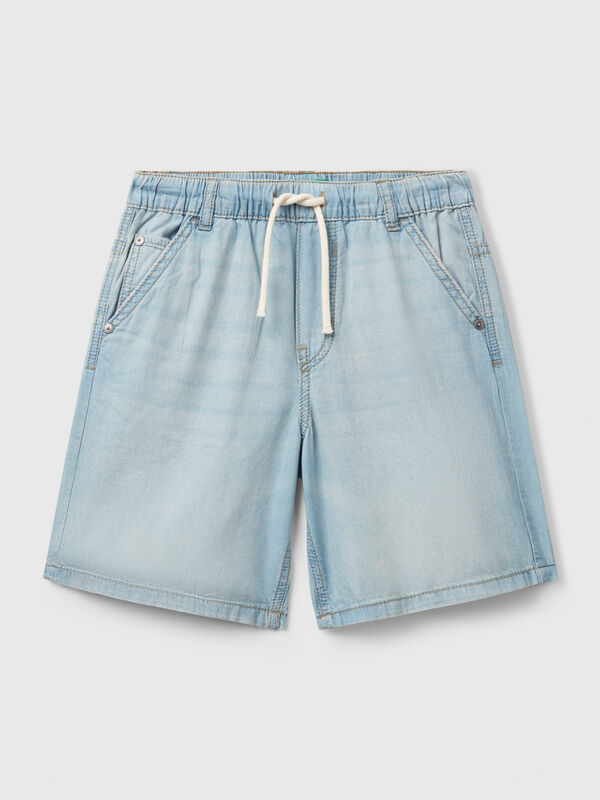 Bermudas em chambray Menino