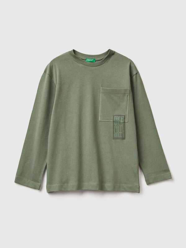 T-shirt com estampa espessa Menino