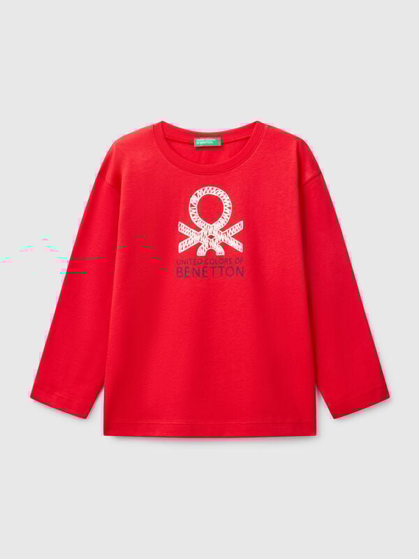 T-shirt em algodão  Menino