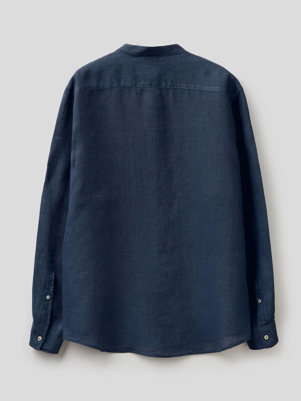 Camisa em linho com gola coreana image number 2