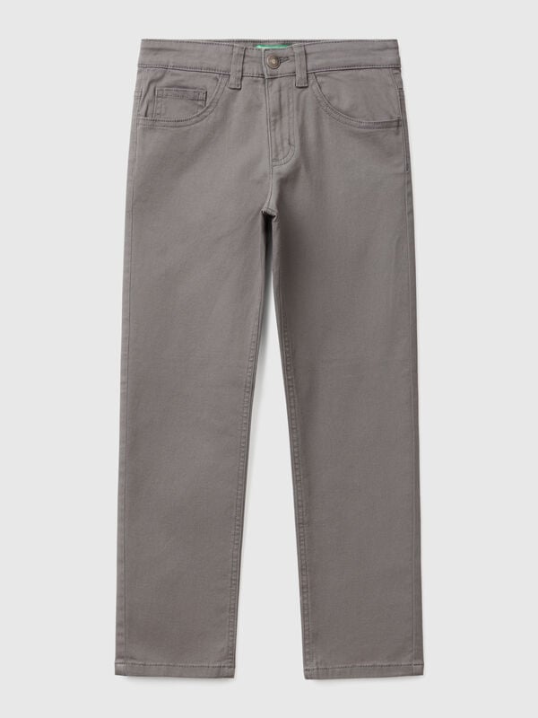 Calças slim fit cinco bolsos Menino