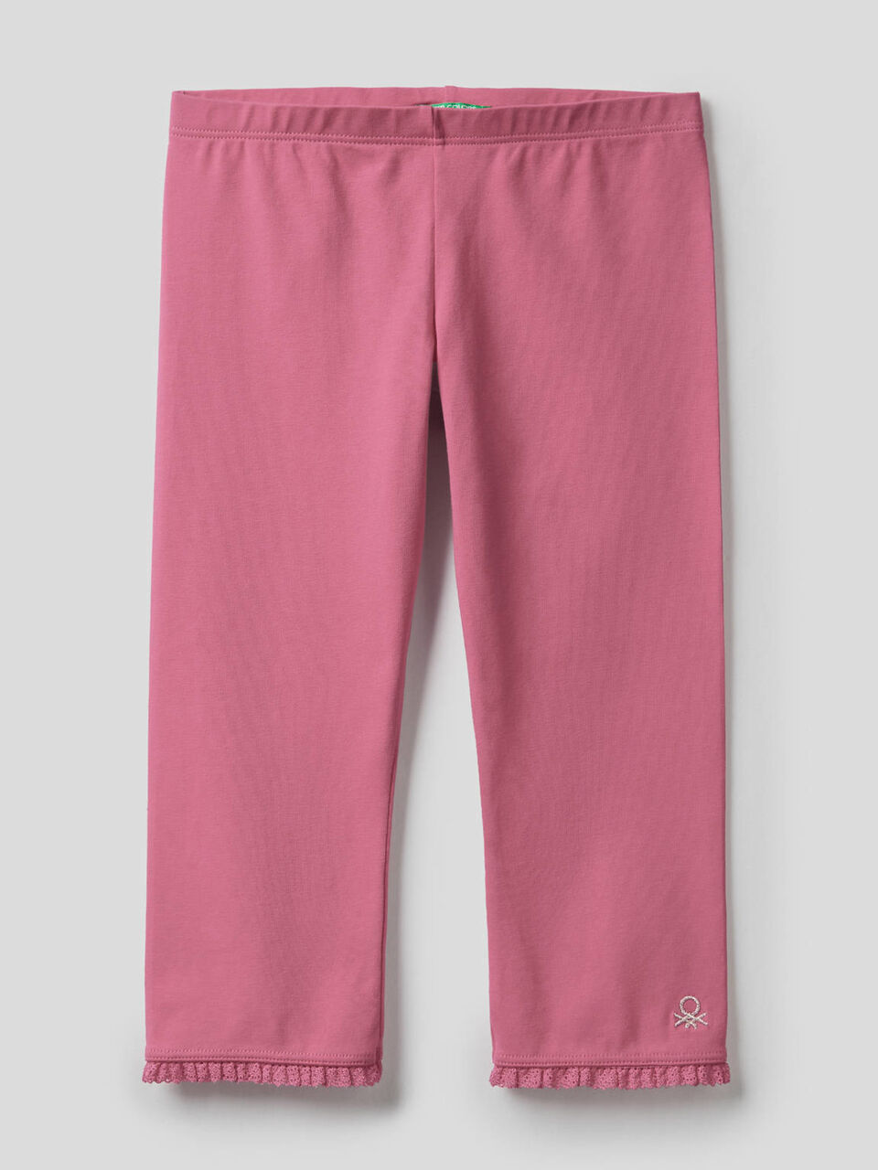 Leggings 3/4 em algodão stretch image number 1
