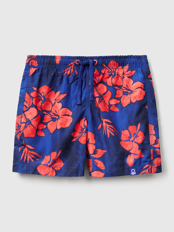 Boxers de banho padrão em nylon Menino
