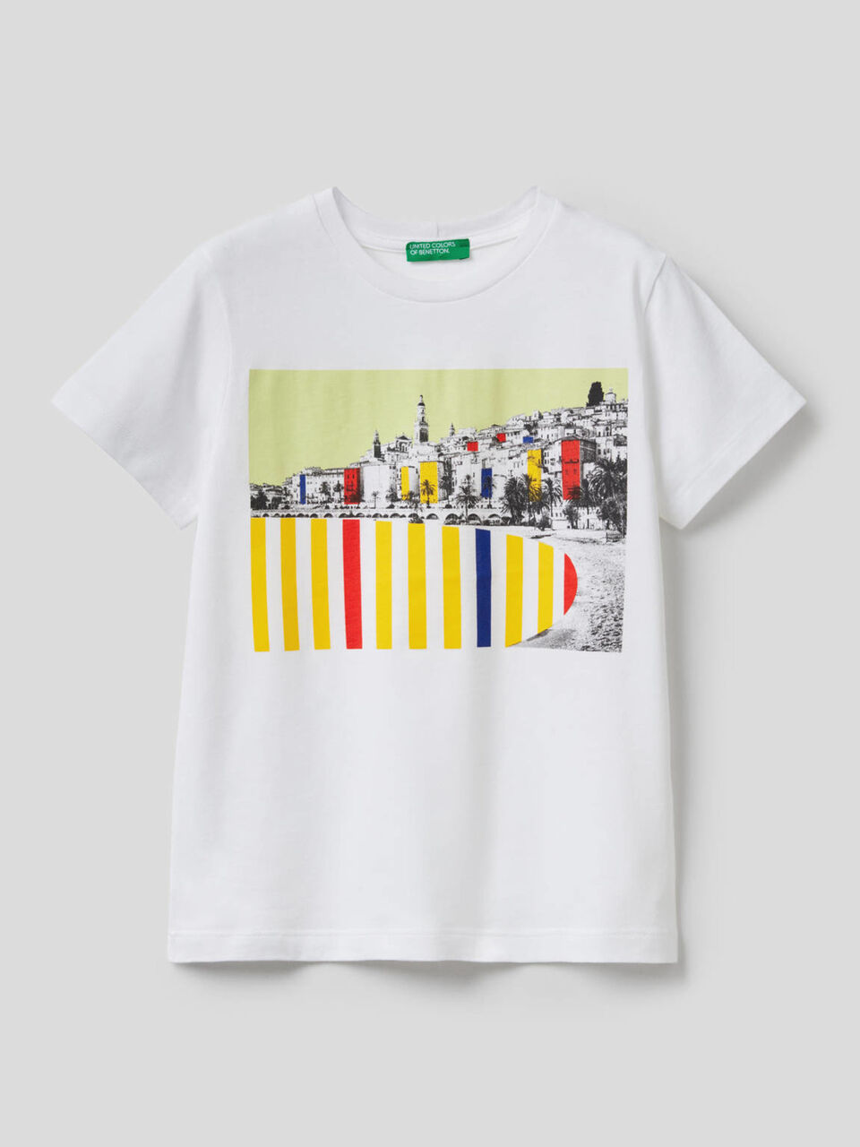 T-shirt com estampa de paisagem image number 1