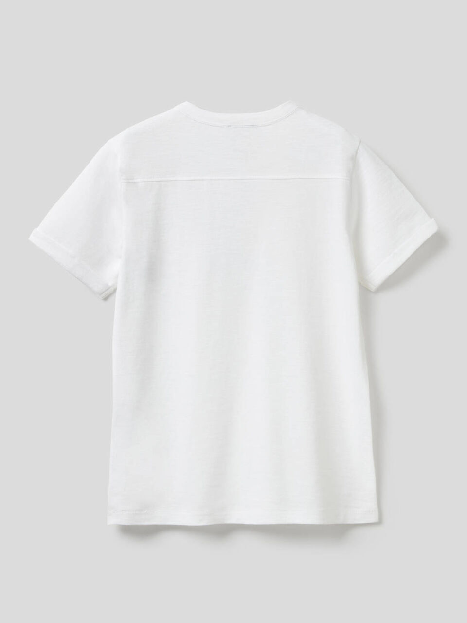 T-shirt carcela de botões em algodão puro image number 2