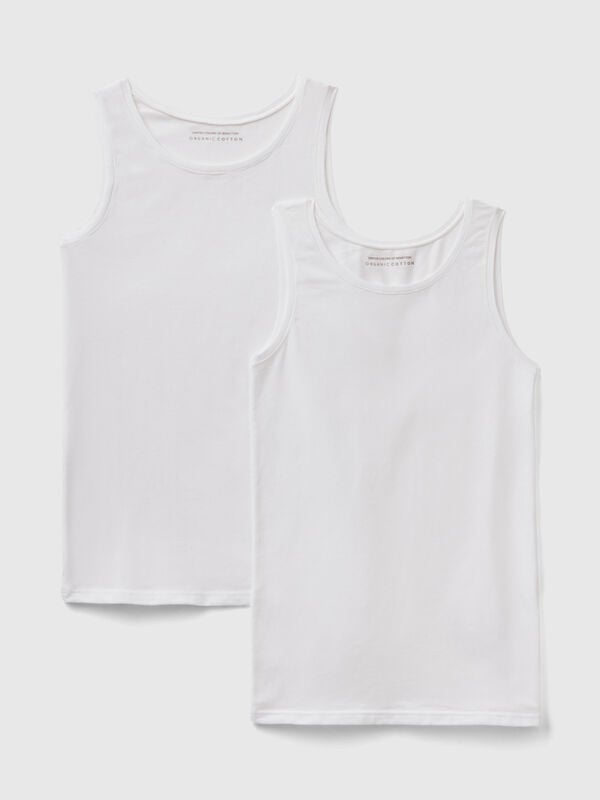 Dois tops em algodão super stretch Menina