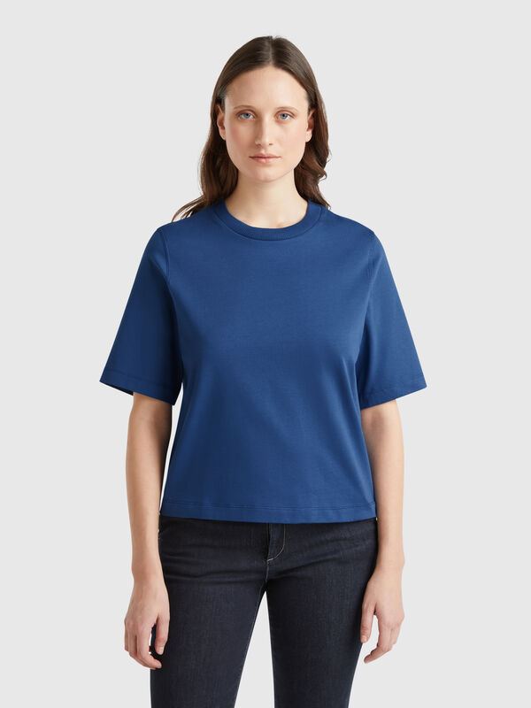 T-shirt boxy fit 100% algodão Mulher