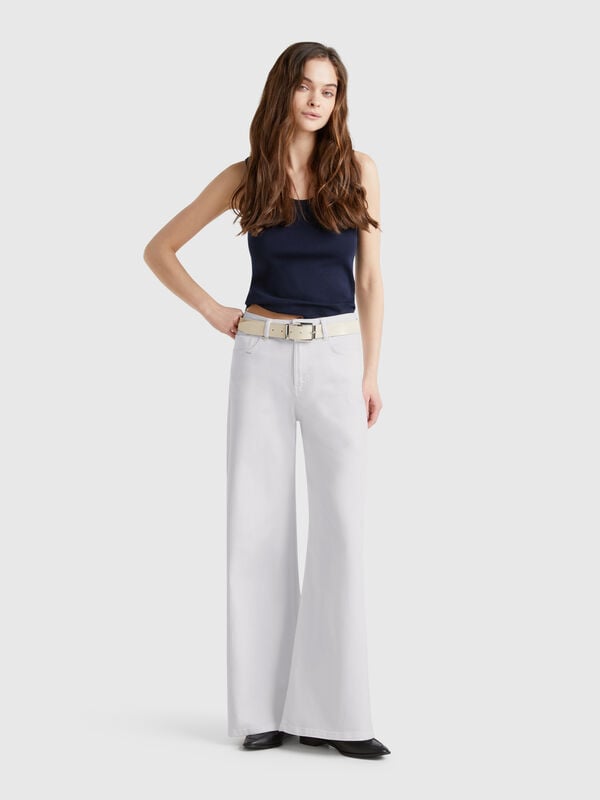 Calças wide fit Mulher