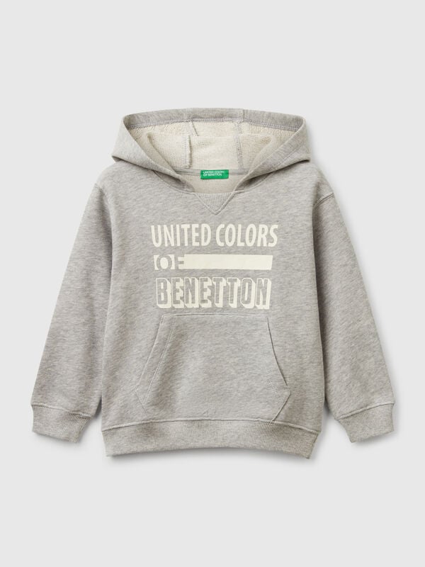 Sweat com capuz 100% algodão Menino