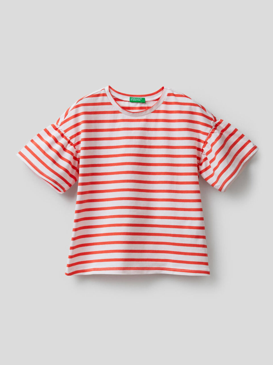T-shirt às riscas fio tinto image number 1