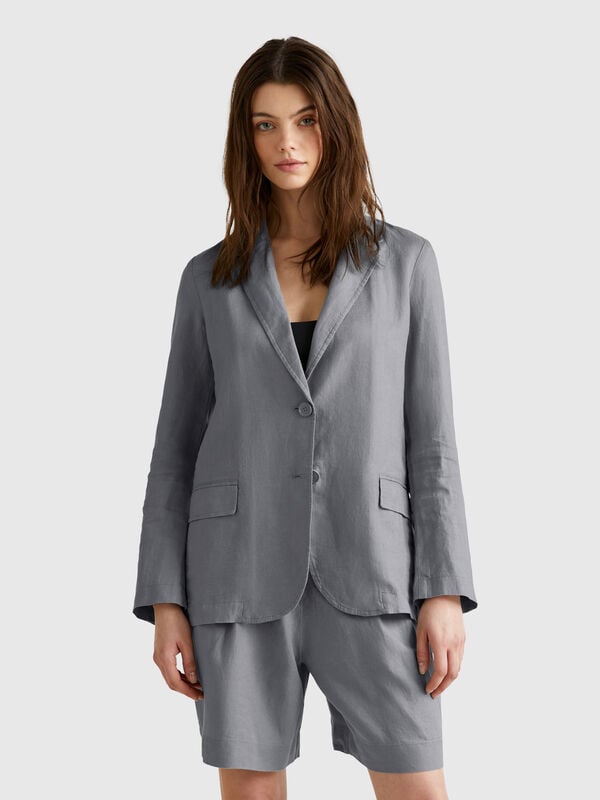 Blazer em linho puro Mulher