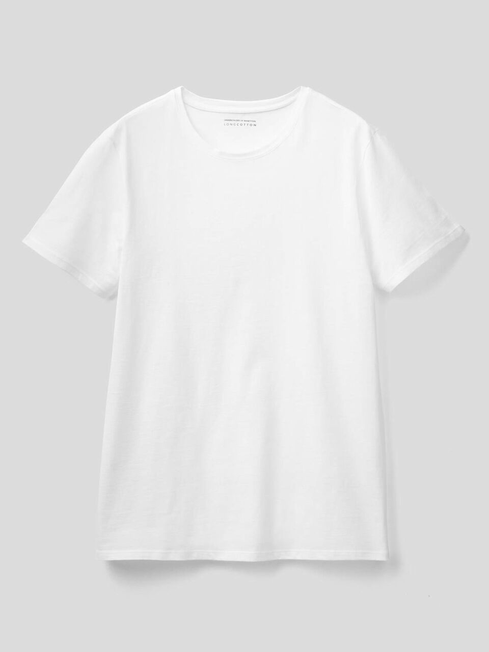 T-shirt em algodão de fibra longa image number 1