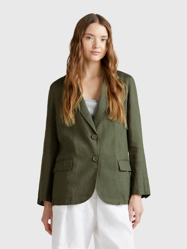 Blazer em linho puro Mulher