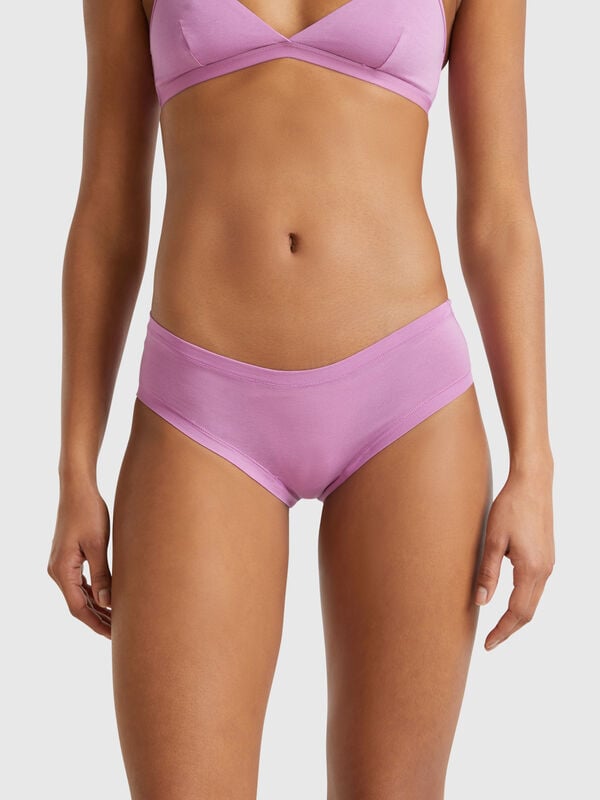 Slip de lateral alta em algodão super stretch Mulher
