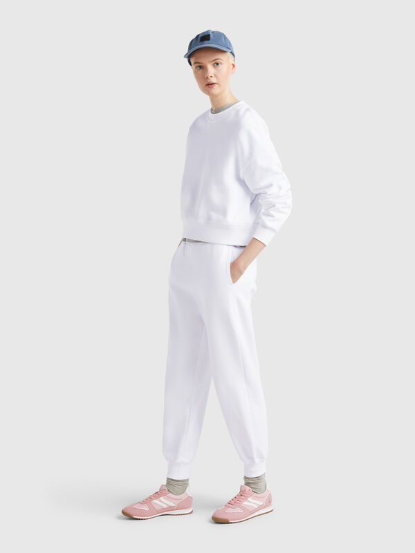 Joggers em algodão puro Mulher