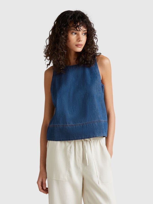 Blusa em chambray Mulher