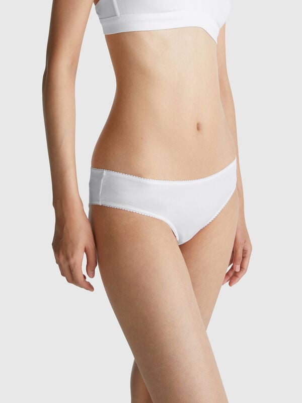 Slip básico em algodão stretch Mulher