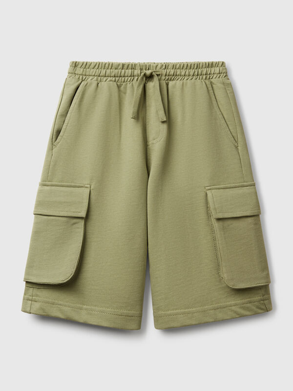 Shorts cargo em felpo leve Menino