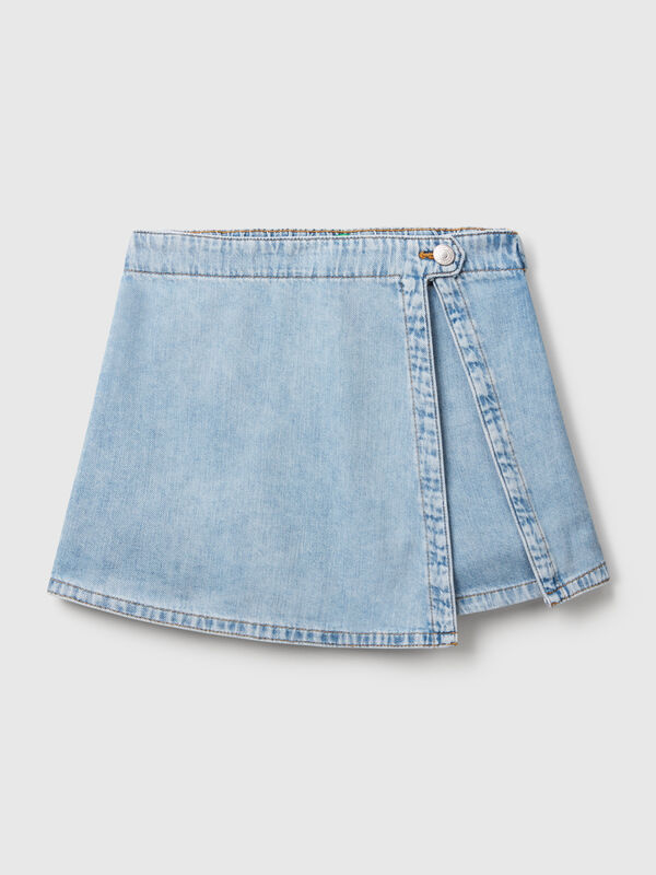 Saia-calça de jeans Menina