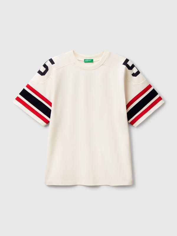 T-shirt de manga curta com estampa Menino