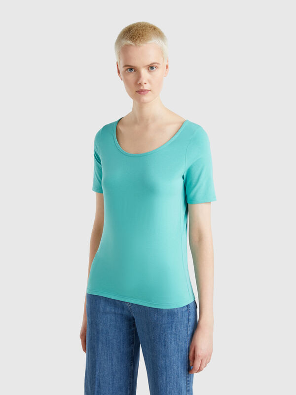 Camiseta slim fit reversível Mulher