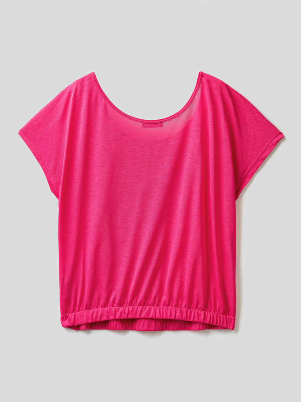 Blusa fluida com decote redondo image number 2
