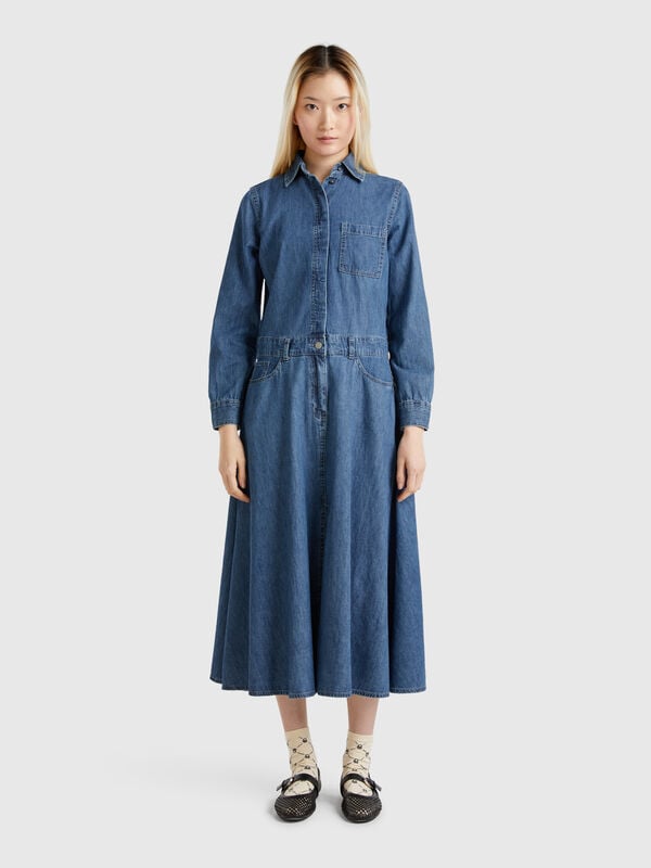 Vestido camisa jeans Mulher