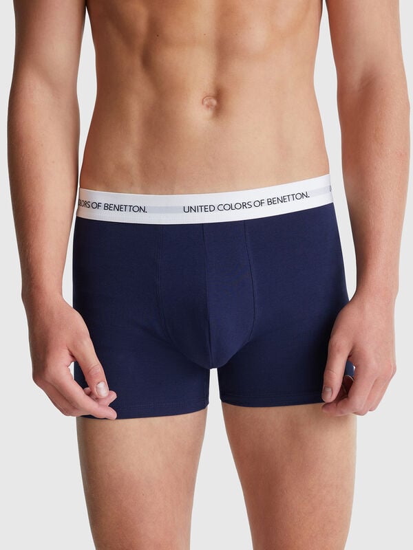 Boxers em algodão stretch Homem