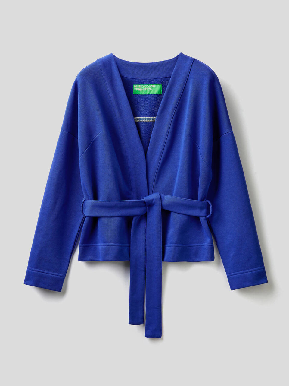 Cardigã em felpo estilo kimono image number 1