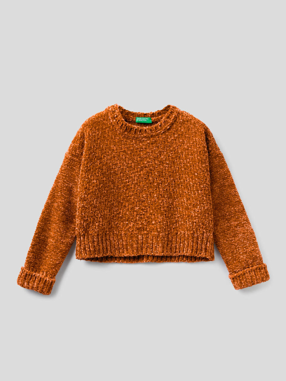Camisola cropped em chenille image number 1