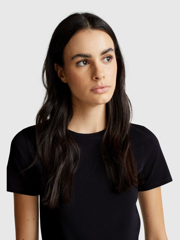 T-shirt em algodão super stretch Mulher