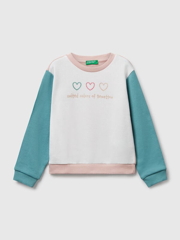 Sweat com estampa glitter Menina
