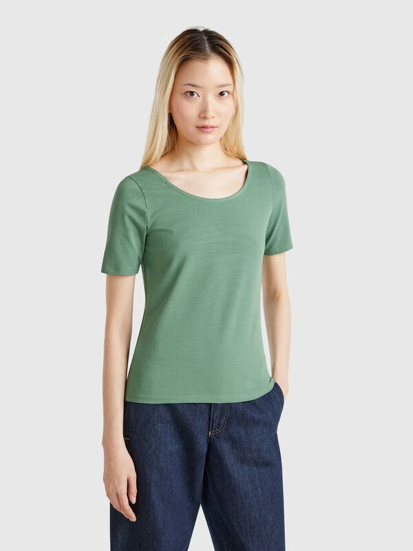 Camiseta slim fit reversível Mulher