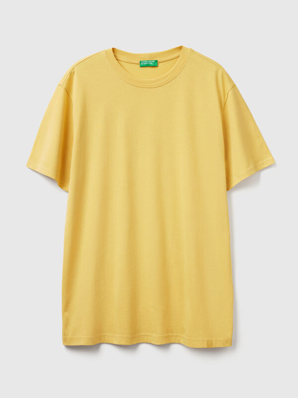 T-shirt em algodão de fibra longa Homem