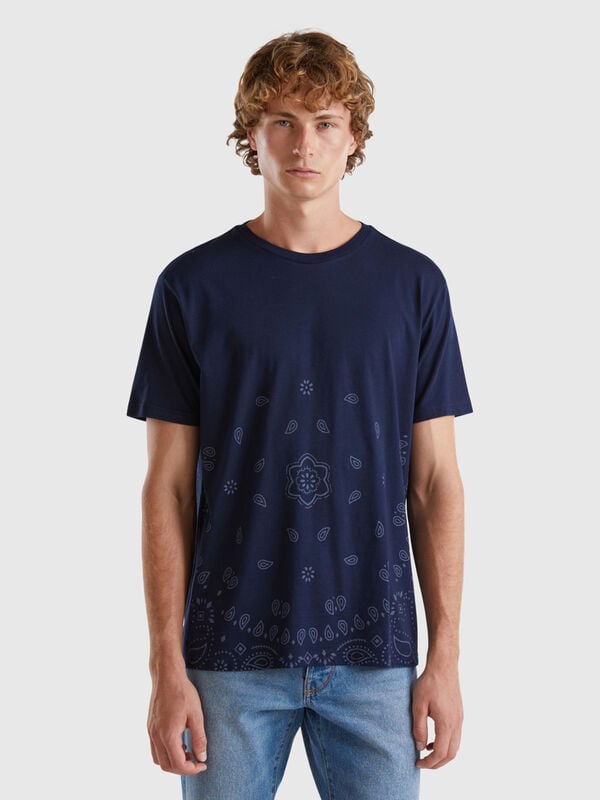 T-shirt com estampa bandana Homem