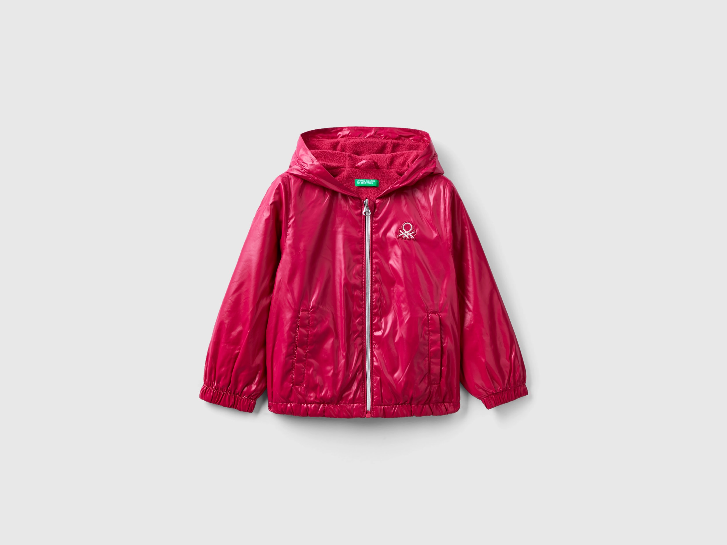 Benetton, Padded Glossy Jacket, size 12-18, Cyclamen, Kids