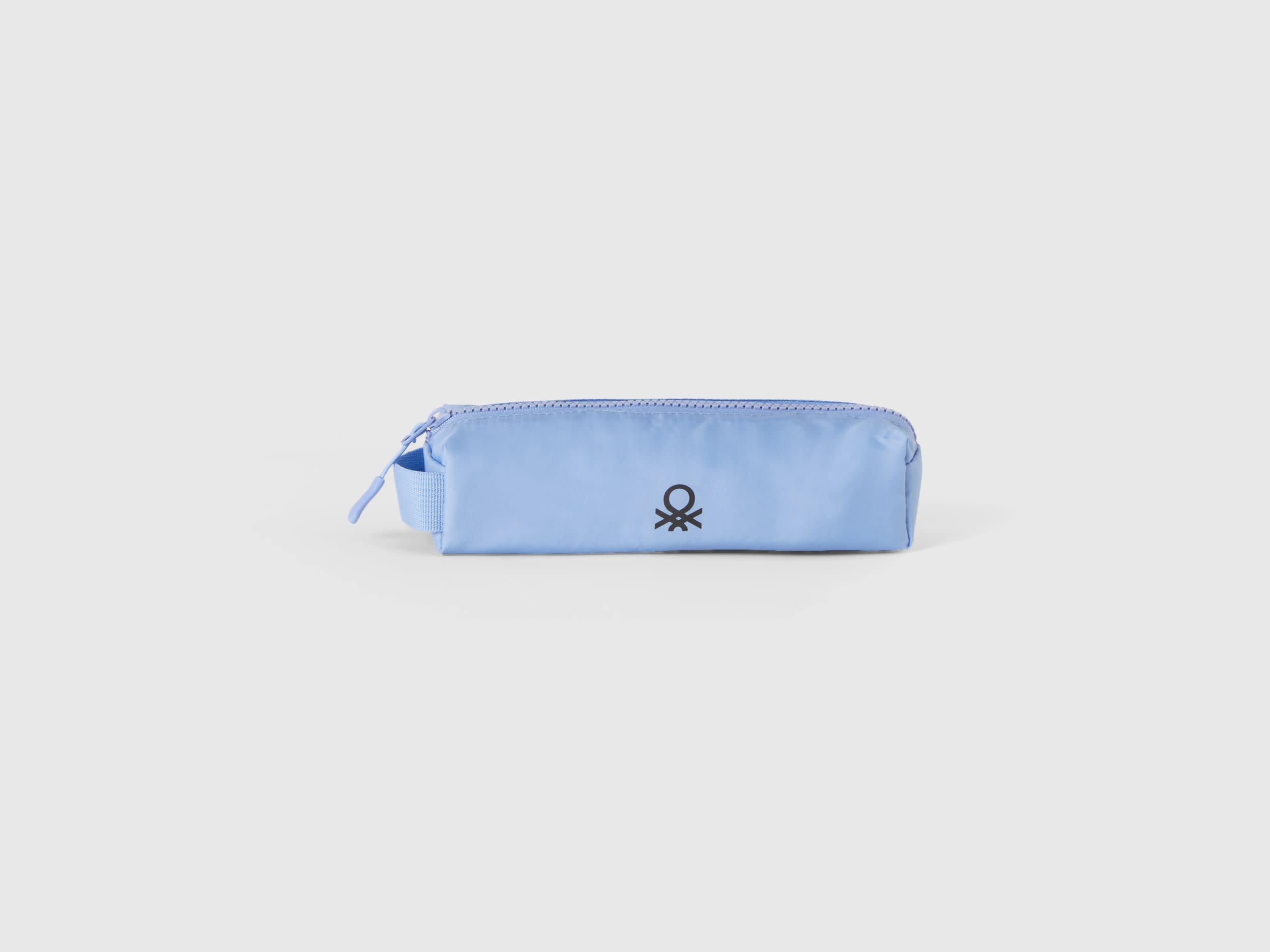 Benetton, Pencil Case With Logo, size OS, Light Blue, Women