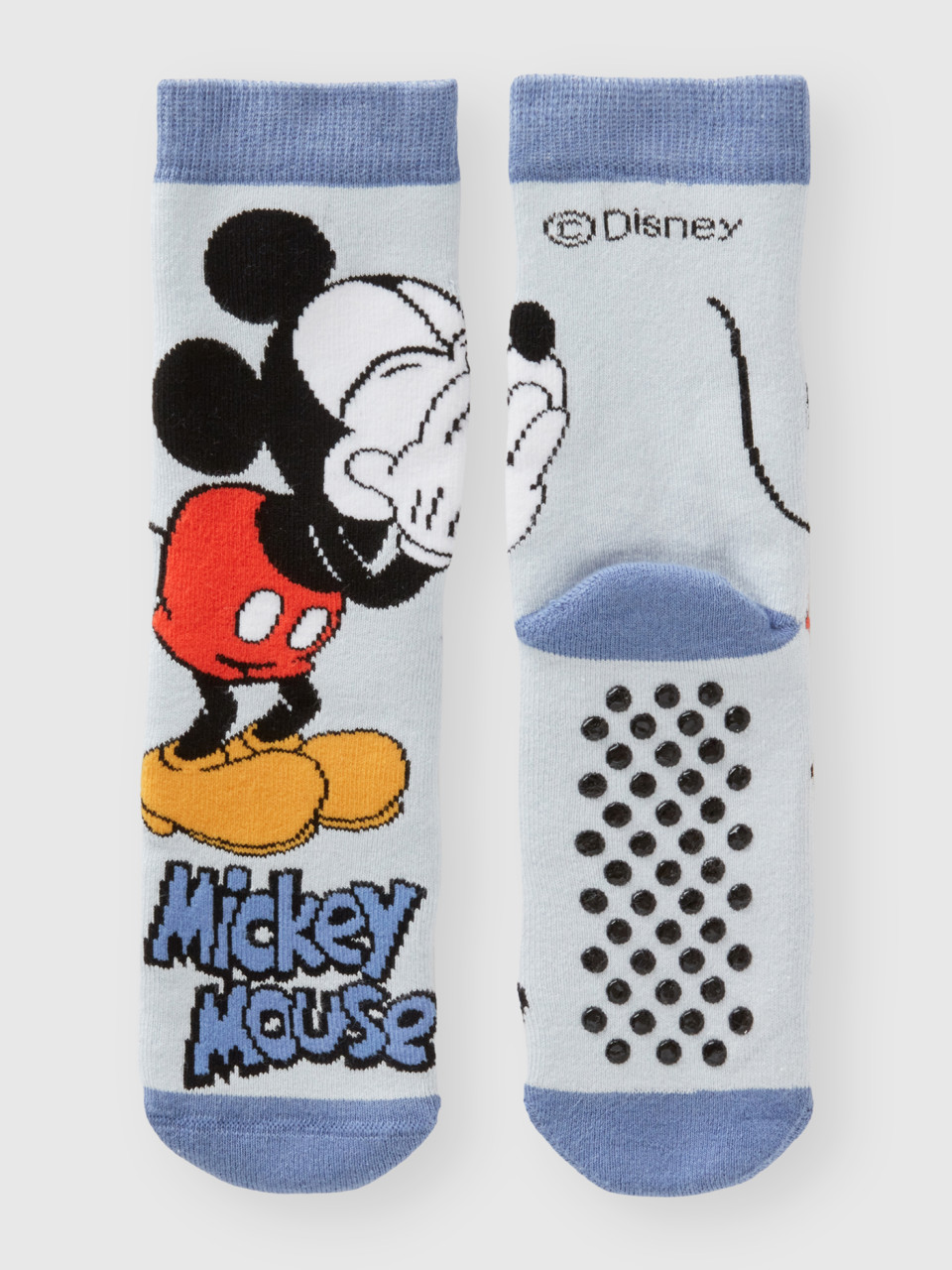 Benetton, Mickey Mouse Jacquard Socks, Multi-color, Kids