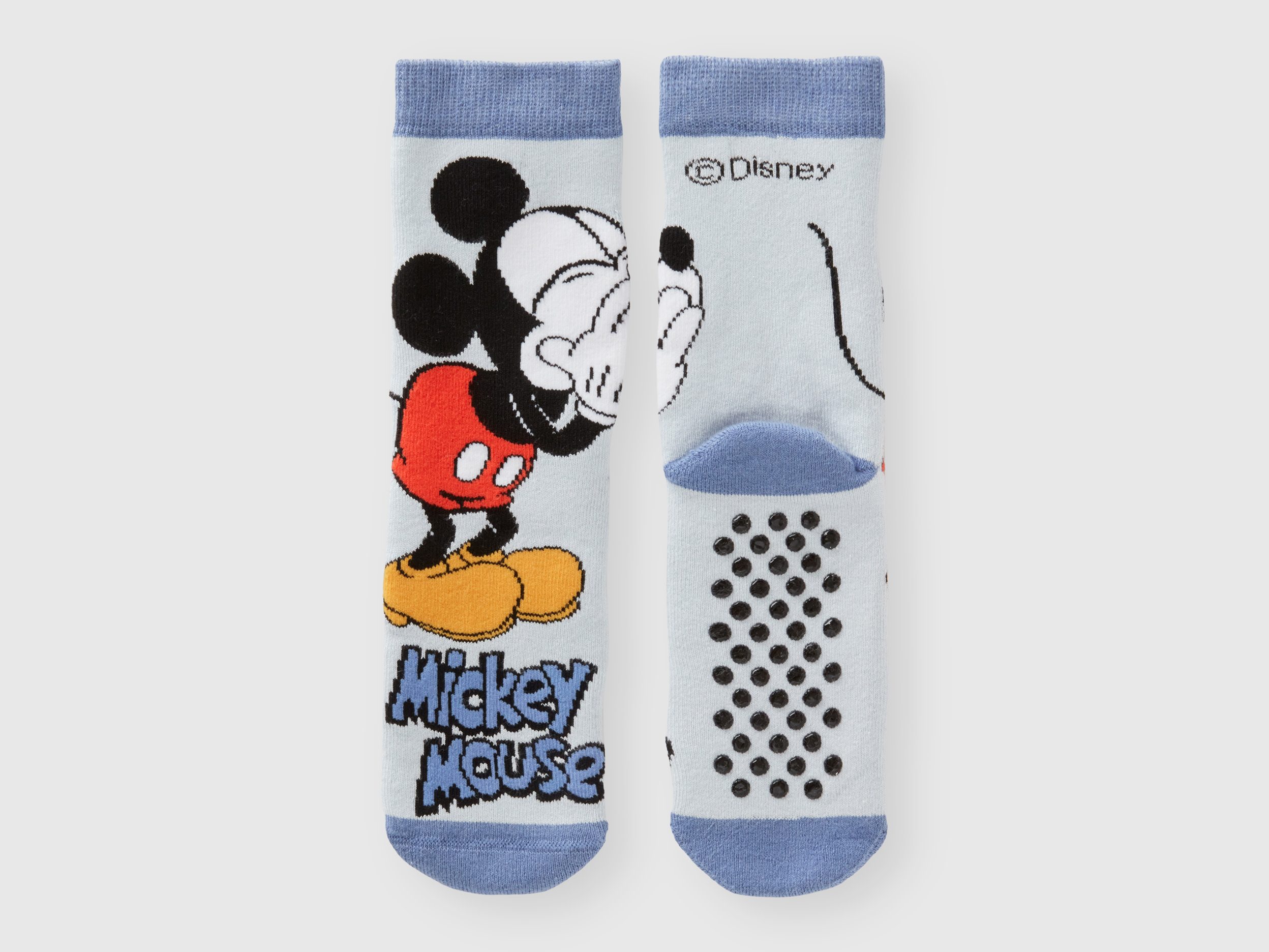 Benetton, Mickey Mouse Jacquard Socks, size 11-12, Multi-color, Kids