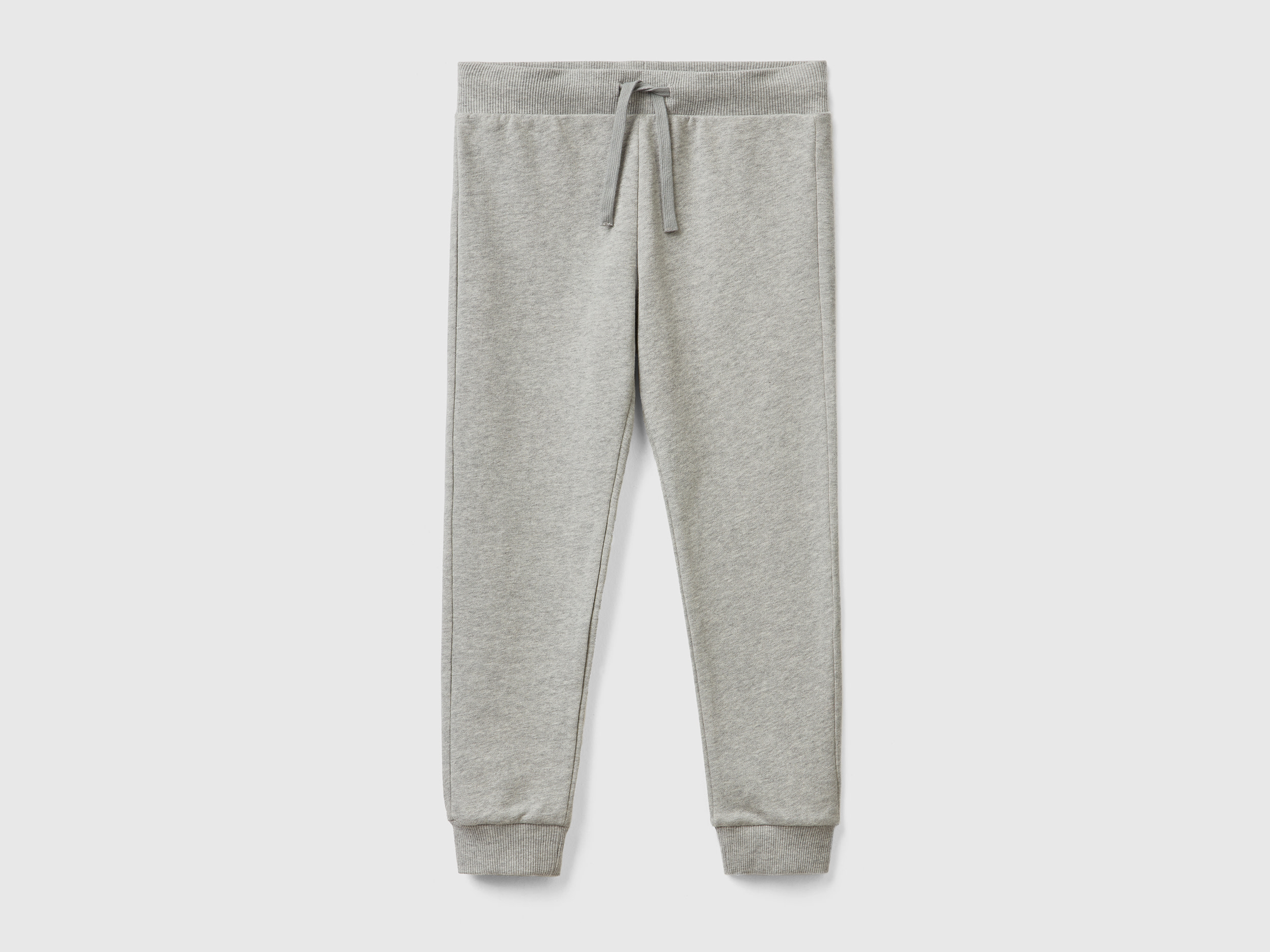 Benetton, Pantaloni Sportivi Con Coulisse, Grigio Chiaro, Bambini