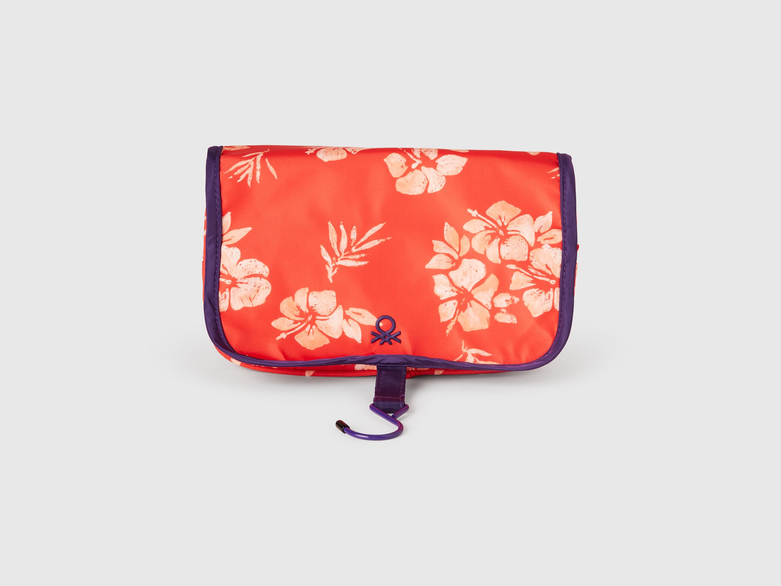 Benetton, Floral Beauty Case, size OS, Coral, Women