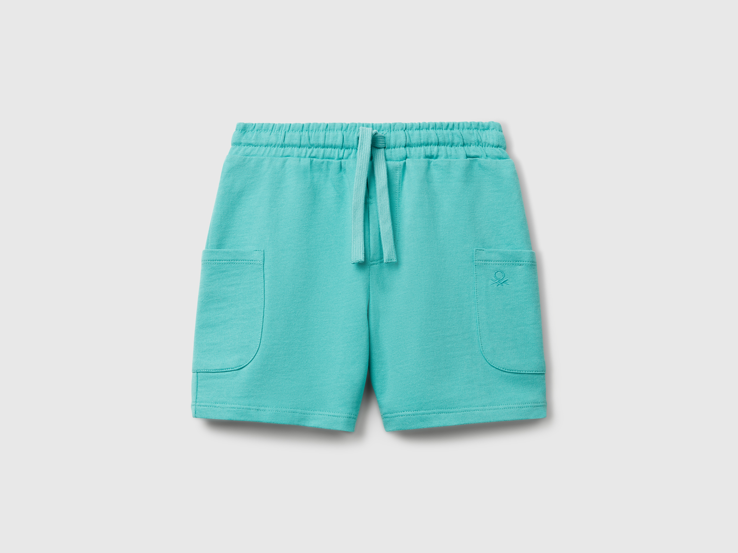 Benetton, Short Cargo En Coton, taille 12-18, Bleu Vert, Enfants - United Colors of Benetton - Modalova