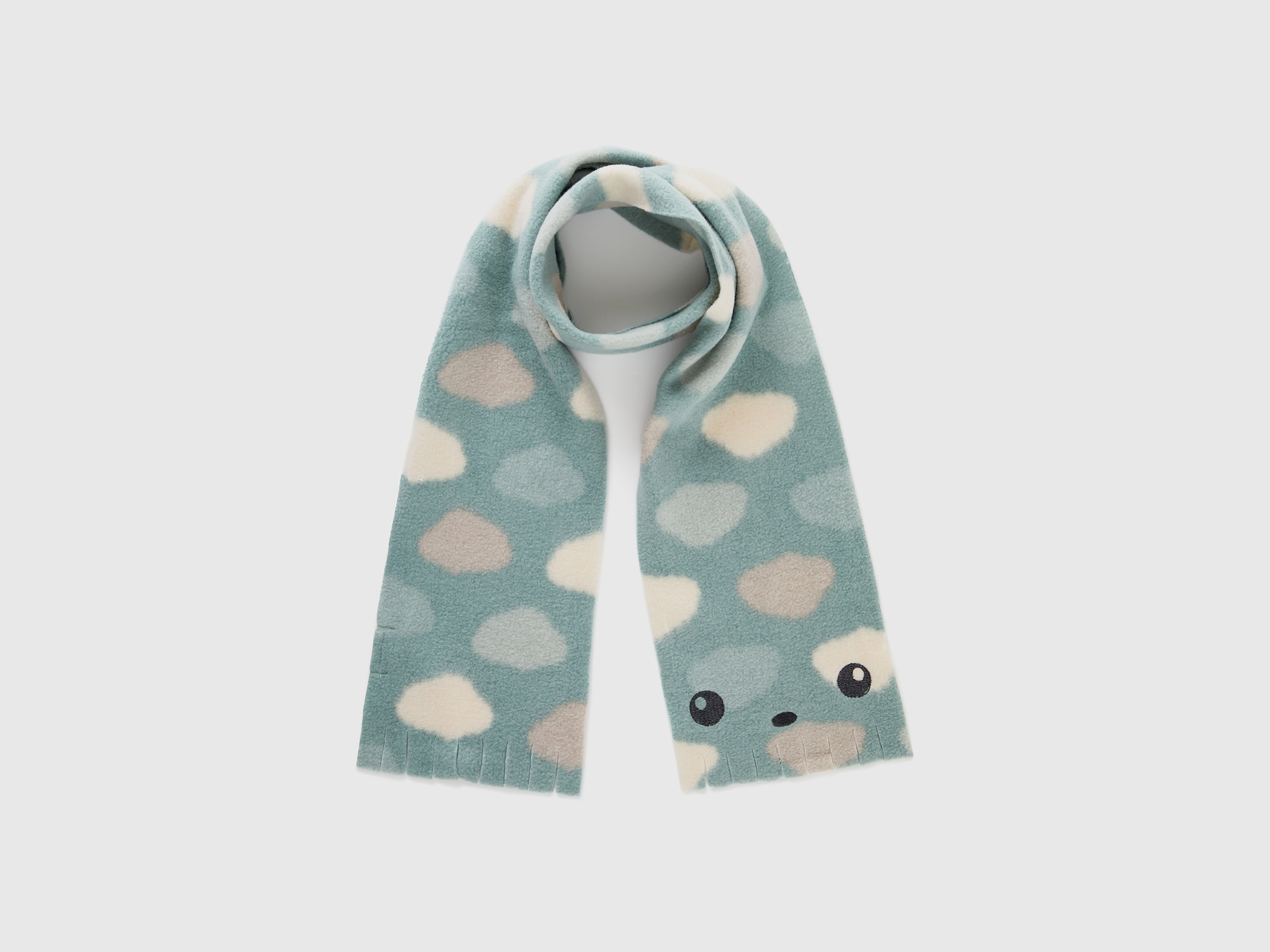 Benetton, Scarf With Cloud Print, size 0-18, Multi-color, Kids