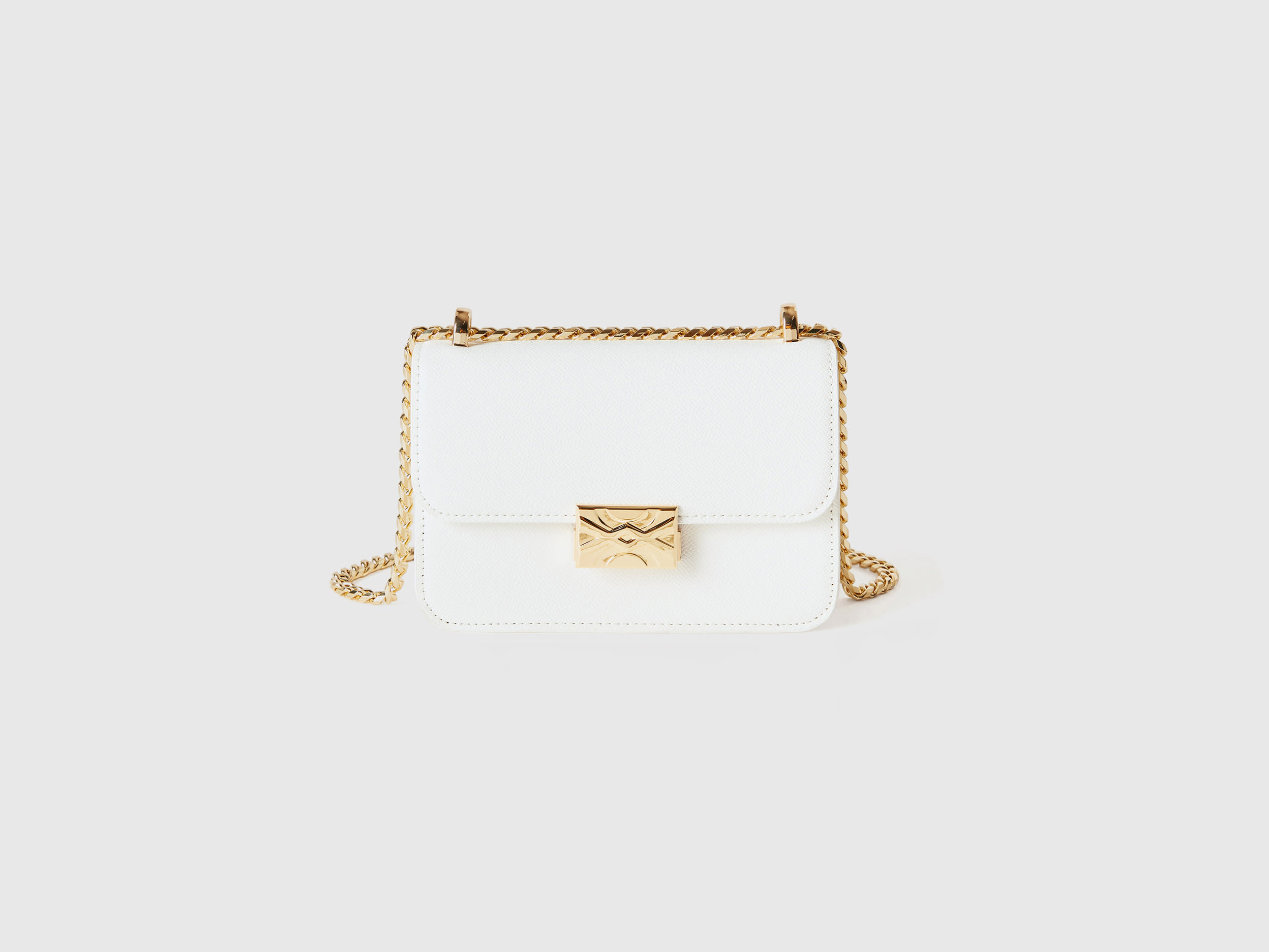 Benetton, Be Bag Piccola Bianca, Bianco, Donna