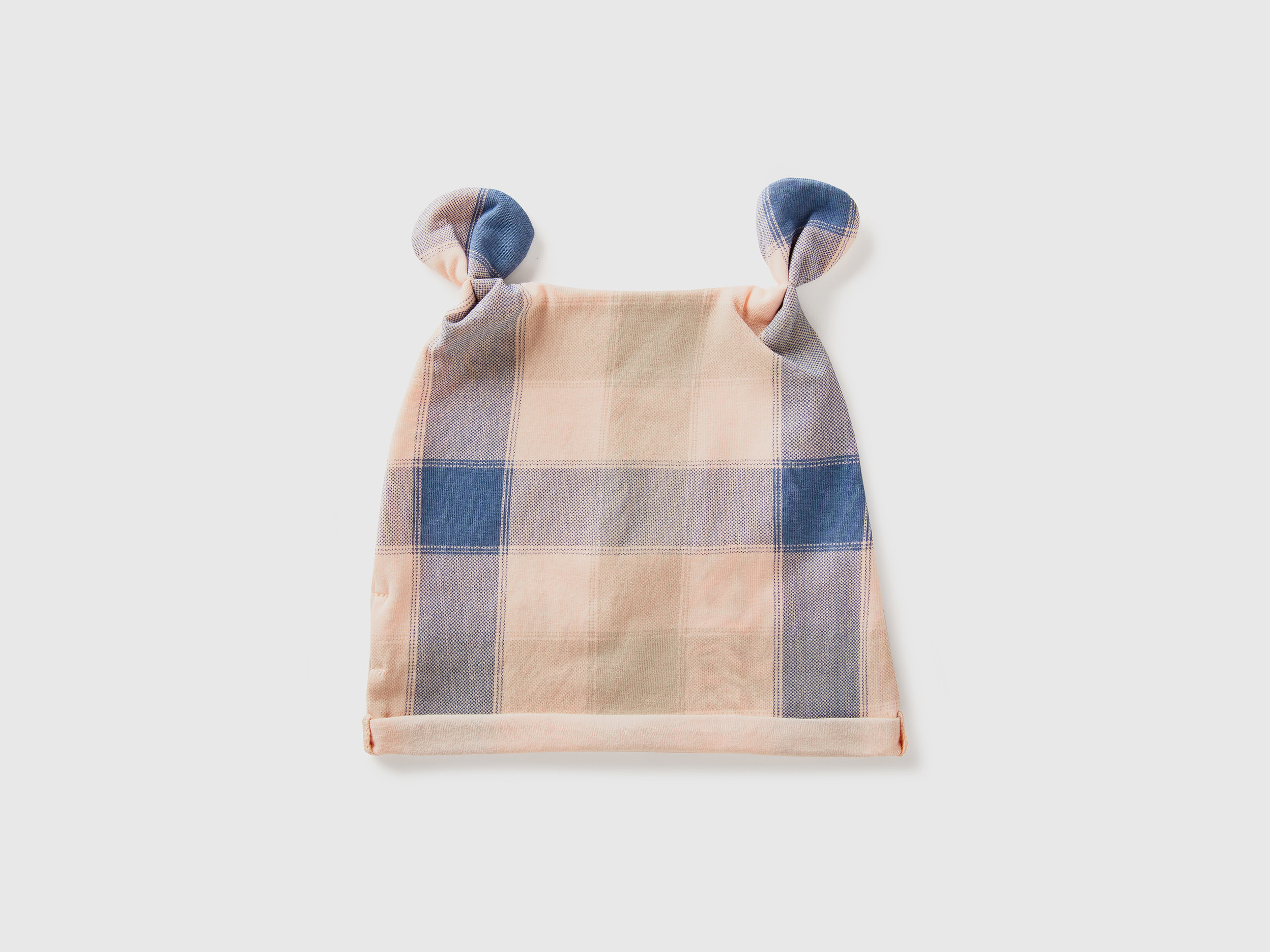 Benetton, Cappellino Stampato In 100% Cotone, Bianco, Bambini